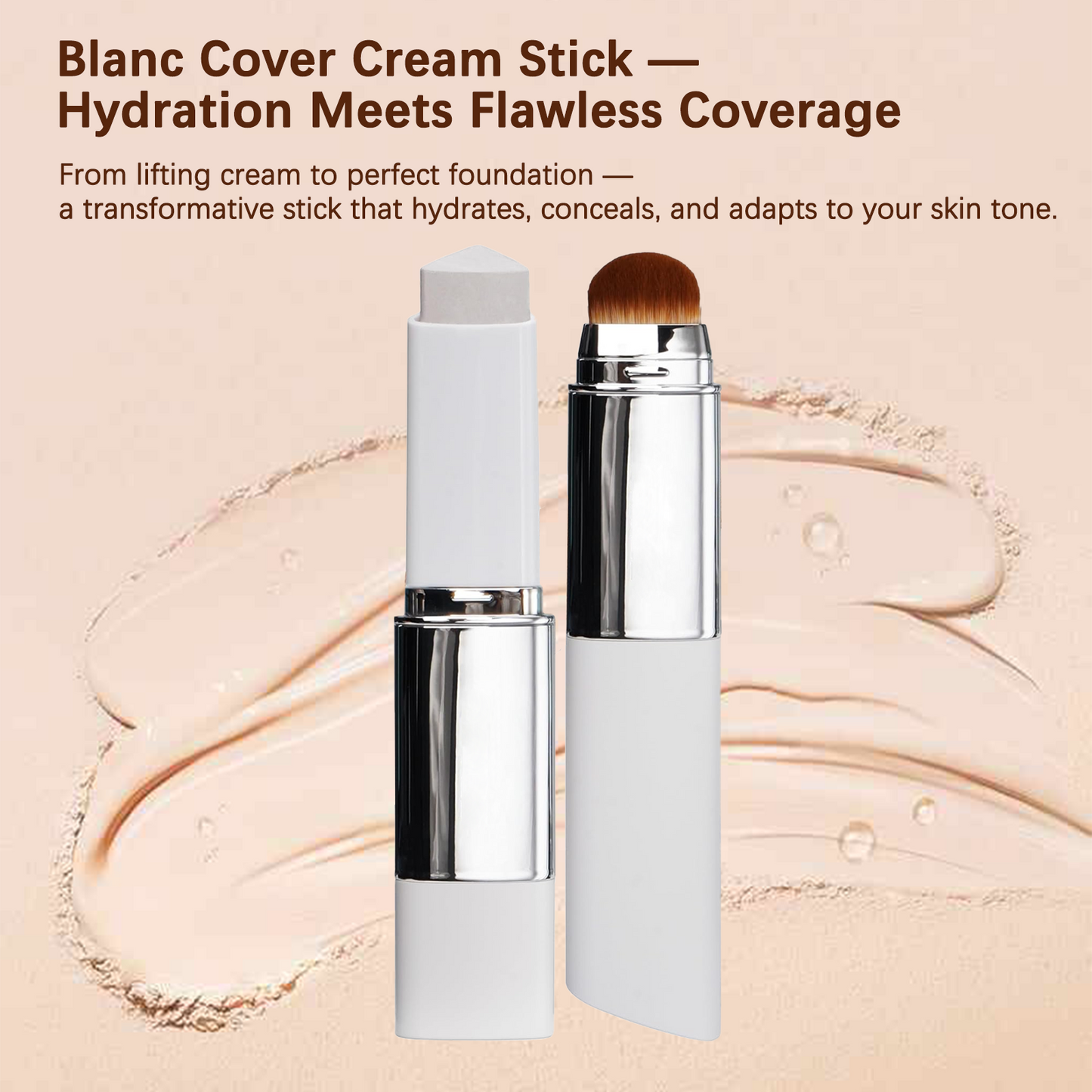 Color-Adapting Cover Cream Stick – Hydrating, Flawless 2-in-1 Finish